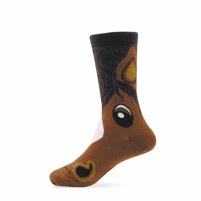 Youth Sock Cartoon Horse