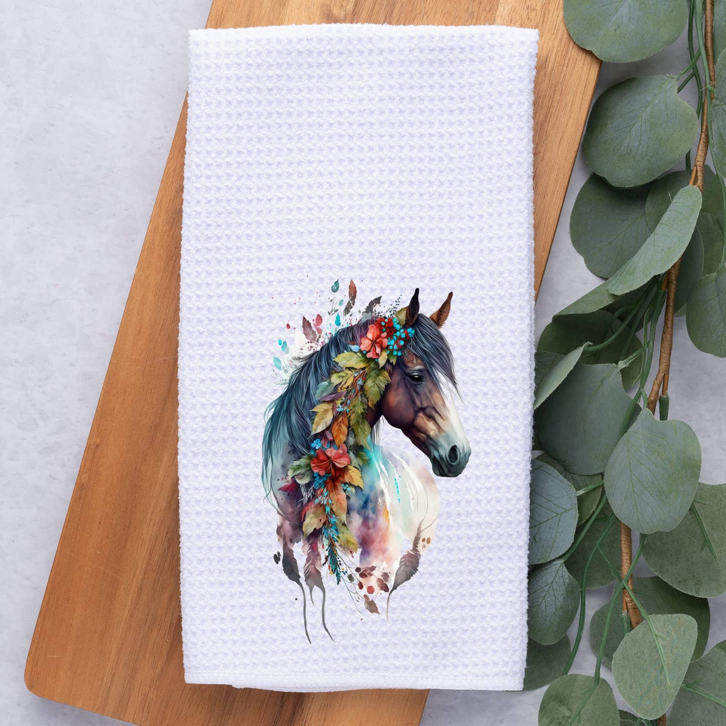 Rustic Equine Kitchen Towel